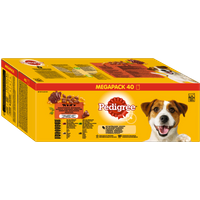 Portionsbeutel Adult in Gelee Gemischte Selektion mit 4 Varietäten 40x 100g von Pedigree