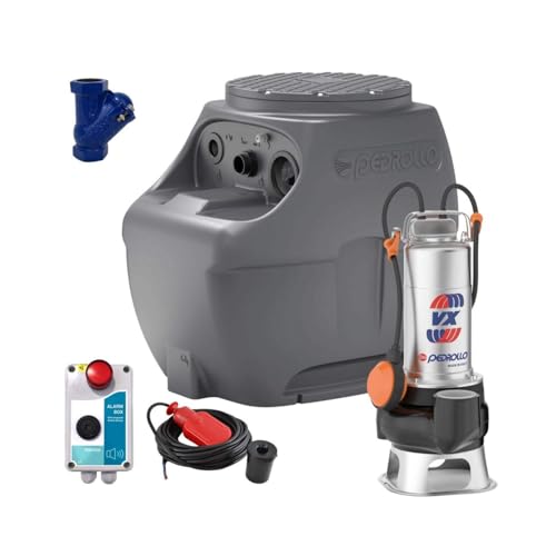 Set mit Hebeanlage Pedrollo Sar 250 l Vxm 15/50 komplett 220 V 21 m³/h von Pedrollo