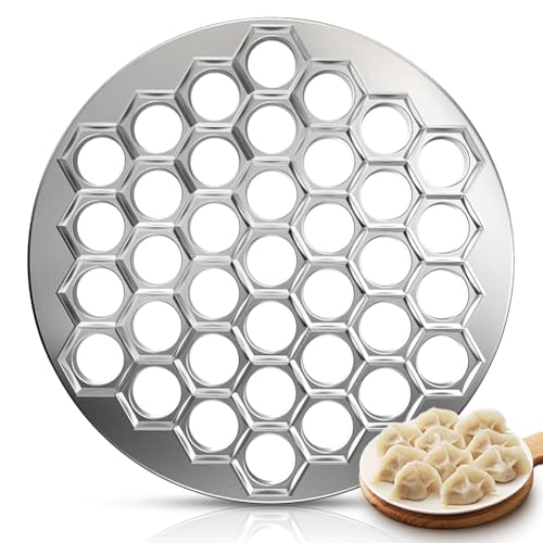 Knödelform, Ravioli Dumpling Maker, 37 Löcher Ravioliformer Dumpling Maker Form, Dumplings Ravioli Mold, Aluminiumlegierung Knödel Ravioliformer, Dumpling Mold für Diy Familientreffen Picknick von Peelanmall