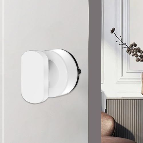 Peelanmall Saugnapf Türgriffe,Balkontürgriff,Selbstklebende Türgriffe,Schrankgriffe,ohne Bohren für Glastür,Badezimmer, Balkontüren,Schubladenschrank,Toilettensitz (Weiß) von Peelanmall