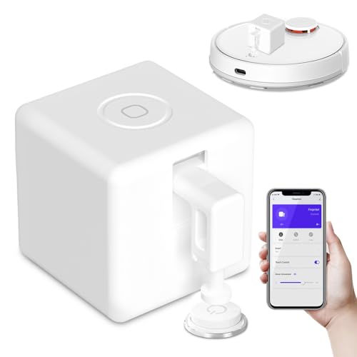 ZigBee Finger Roboterschalter, Fingerbot-Schalter, Smart Switch Toggle, Fingerbot Plus Smart Switch Toggle-Smart Button Pusher Upgrade mit Touch-Steuerung, für Alexa, Google Home und Timer-Steuerung von Peelanmall