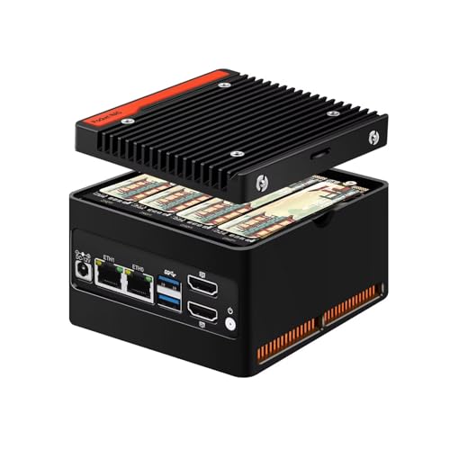 PeeliCeeli 4 Bay NAS Mini PC i3 N305, 4 NVMe Micro NAS Server Desktop Computer, Dual 2.5GbE i226V Small Network Attached Storage with USB3.2, Support WiFi7, DDR5 16GB RAM 256GB SSD PeeliCeeli 4 Bay NAS Mini PC i3 N305, 4 NVMe Micro NAS Server Desktop Computer, Dual 2.5GbE i226V Small Network Attached Storage with USB3.2, Support WiFi7, DDR5 16GB RAM 256GB SSD von PeeliCeeli