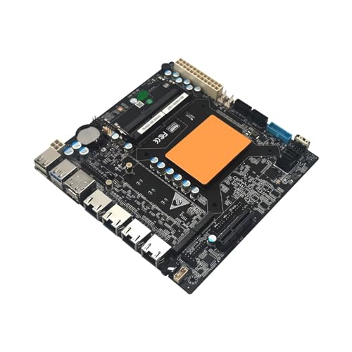 PeeliCeeli 6 Bay NAS Motherboard Core i3 1115G4, Mini ITX 17x17 cm MainBoard, 6 x SATA3.0, 4 x i226-V 2.5GbE LAN, 2 x M.2 NVMe (PCle3.0x4), 2 x DDR4, PCIE×4, 16GB RAM 128GB SSD von PeeliCeeli