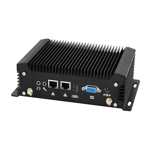 PeeliCeeli Fanless Industrie-Mini-PC Core i5-1235U, 2X Gigabit Ethernet, 2X RS-232 COM, 2 HD-Display, WiFi&BT, Win 11 Pro/Linux/Embedded Mini-Computer, DDR5 32GB RAM 1TB NVMe SSD von PeeliCeeli