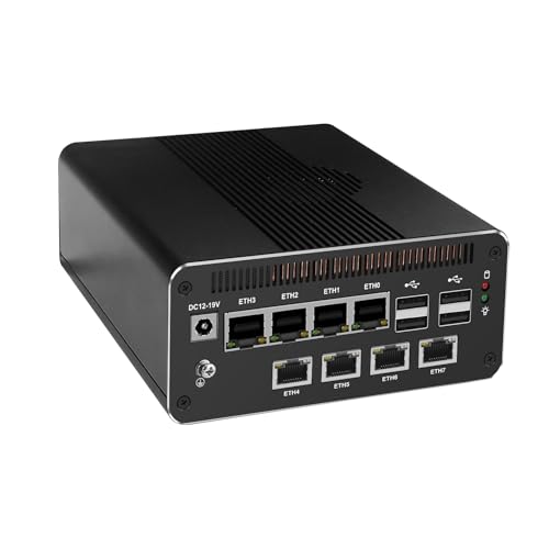 PeeliCeeli Firewall Appliance AI Mini PC, 14. Gen Core Ultra 7 155H, 8 x i226 2.5G LAN, NPU, 8K, Unterstützung für Win/OPNsense Micro Computer Router, DDR5 32GB RAM 1TB NVMe SSD PeeliCeeli Firewall Appliance AI Mini PC, 14. Gen Core Ultra 7 155H, 8 x i226 2.5G LAN, NPU, 8K, Unterstützung für Win/OPNsense Micro Computer Router, DDR5 32GB RAM 1TB NVMe SSD von PeeliCeeli