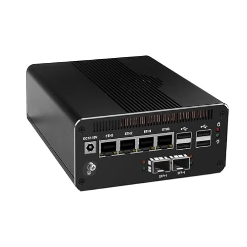 PeeliCeeli Firewall Appliance Mini-PC, 14. Gen Core Ultra 5 125H, 82599ES 2 x 10GbE SFP+, 4 x i226 2.5G LAN, AI-Mikrocomputer-Router, NPU, AES-NI, DDR5 8GB RAM 256GB NVMe SSD PeeliCeeli Firewall Appliance Mini-PC, 14. Gen Core Ultra 5 125H, 82599ES 2 x 10GbE SFP+, 4 x i226 2.5G LAN, AI-Mikrocomputer-Router, NPU, AES-NI, DDR5 8GB RAM 256GB NVMe SSD von PeeliCeeli