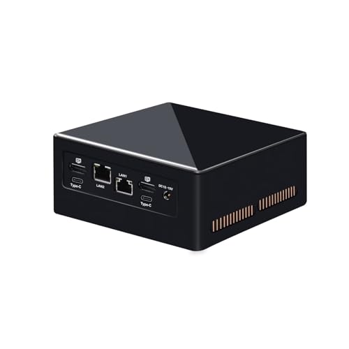 PeeliCeeli Mini PC 13th Gen U300, 5 Kerne 4.4 GHz, Klein Büro PC Desktop Computer Win11 Pro, Dual i226V 2.5GbE LAN, DDR5 8GB RAM 256GB M.2 NVMe SSD, WiFi6 BT5.2, 8K 4 Display von PeeliCeeli
