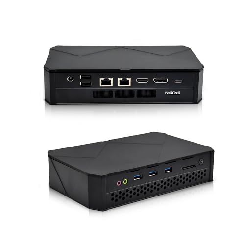 PeeliCeeli Mini PC Gaming, Ryzen 9 7940HS Mini-Computer, Win 11 Pro, 2X RJ45 2.5G LAN, HD+DP+USB-C Triple Display, WiFi 6, BT 5.2, USB3.0, SD-Kartensteckplatz, DDR5 8GB RAM 256GB NVMe SSD PeeliCeeli Mini PC Gaming, Ryzen 9 7940HS Mini-Computer, Win 11 Pro, 2X RJ45 2.5G LAN, HD+DP+USB-C Triple Display, WiFi 6, BT 5.2, USB3.0, SD-Kartensteckplatz, DDR5 8GB RAM 256GB NVMe SSD von PeeliCeeli