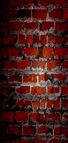 PeelitStickit Gemauerte Tur Textur in rot Stil Aufkleber, ID-014, VenDooMurBrick_14 von PeelitStickit