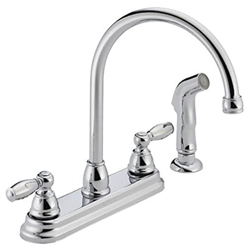 Peerless Claymore 2-Griff Küchenspüle Wasserhahn mit Seitensprüher Chrom P299575LF von Peerless