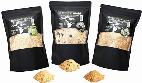 Peetz Räuchermehl Set Buche Buche mit Wacholderbeeren Kirsche je 500 g Peetz Räuchermehl Set Buche Buche mit Wacholderbeeren Kirsche je 500 g von Peetz