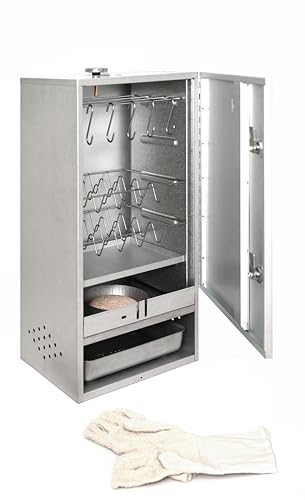 Peetz Räucherofen Smoker Räucherschrank 75 x 39 x 28 cm 520015 PRSet1-23 von Peetz