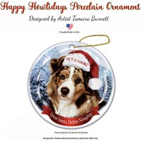 Australian Shepherd | Red Merle - Weihnachtsmütze Weihnachtsschmuck Australian Shepherd | Red Merle - Weihnachtsmütze Weihnachtsschmuck von PegasusPetsCo