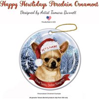 Chihuahua - Weihnachtsmannmütze Weihnachtsschmuck von PegasusPetsCo