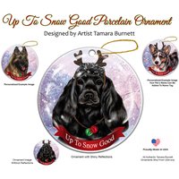 Cocker Spaniel | Schwarz Up To Snow Good Zierde von PegasusPetsCo