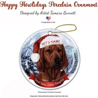 Coonhound | Redbone - Weihnachtsmütze Weihnachtsschmuck Coonhound | Redbone - Weihnachtsmütze Weihnachtsschmuck von PegasusPetsCo