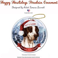 Englisch Pointer Brown - Weihnachtsmannmütze Weihnachtsverzierung Englisch Pointer Brown - Weihnachtsmannmütze Weihnachtsverzierung von PegasusPetsCo