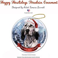 English Setter | Blau - Weihnachtsmannmütze Weihnachtsverzierung English Setter | Blau - Weihnachtsmannmütze Weihnachtsverzierung von PegasusPetsCo