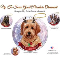 Goldendoodle Red Up To Schnee Gute Ornament von PegasusPetsCo