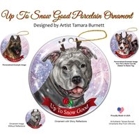 Pit Bull Uncrop Blue Up To Schnee Gute Verzierung Pit Bull Uncrop Blue Up To Schnee Gute Verzierung von PegasusPetsCo