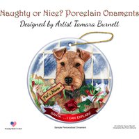 Welsh Terrier Schwarz Und Hellbraun Weihnachtsmann Kann Ich Erklären Weihnachtsverzierung Welsh Terrier Schwarz Und Hellbraun Weihnachtsmann Kann Ich Erklären Weihnachtsverzierung von PegasusPetsCo
