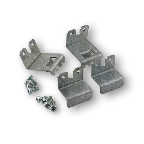 Halterung für Heizkörperverkleidung aus 2 mm Stahlblech verzinkt für Flachheizkörper oder Kompaktheizkörper, Befestigungssatz zum Einhängen von Pegboard