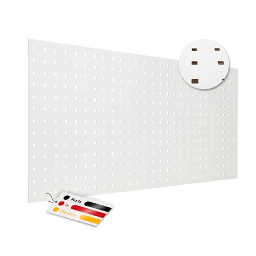 PEGBOARD Lochwand Madrid 1 Stück 122 x 61 x 0,3 cm MDF weiß lackiert - Made in Germany - für Heizkörperverkleidung, Türfüllung, Paravent oder als Lüftungsgitter von Pegboard