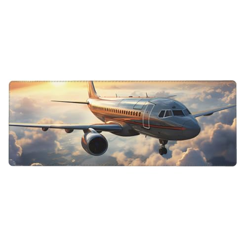 Airplanes are Soaring Mauspad 30 x 80 cm Rutschfeste Unterseite für RGB-Tastatur, Maus und Laptop, geeignet für Gaming und Büro. von Pegqcvam