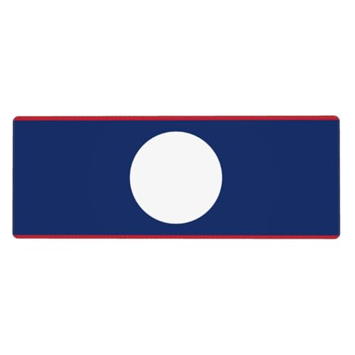 Mauspad Flagge von Laos, 30 x 80 cm, rutschfeste Unterseite für RGB-Tastatur, Maus und Laptop, geeignet für Gaming und Büro. Mauspad Flagge von Laos, 30 x 80 cm, rutschfeste Unterseite für RGB-Tastatur, Maus und Laptop, geeignet für Gaming und Büro. von Pegqcvam