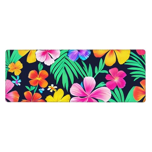 Mauspad mit bunten Blumen, 30 x 80 cm, rutschfeste Unterseite für RGB-Tastatur, Maus und Laptop, geeignet für Gaming und Büro. Mauspad mit bunten Blumen, 30 x 80 cm, rutschfeste Unterseite für RGB-Tastatur, Maus und Laptop, geeignet für Gaming und Büro. von Pegqcvam