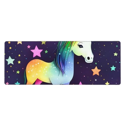 One-Horse Star Mauspad 30.0x80.0 cm Rutschfeste Unterseite für RGB-Tastatur, Maus und Laptop, geeignet für Gaming und Büro One-Horse Star Mauspad 30.0x80.0 cm Rutschfeste Unterseite für RGB-Tastatur, Maus und Laptop, geeignet für Gaming und Büro von Pegqcvam