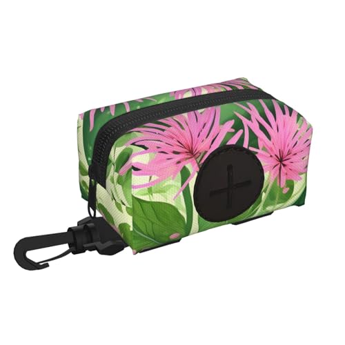 Pink Plant Flowers Pet Travel Waste Bag Storage Bag Convenient Storage, Suitable For Leash, With Zipper, Easy To Carry When Traveling. Pink Plant Flowers Pet Travel Waste Bag Storage Bag Convenient Storage, Suitable For Leash, With Zipper, Easy To Carry When Traveling. von Pegqcvam