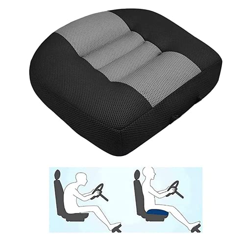 PeiBan Auto sitzerhöhung Erwachsene, sitzerhöhung Auto, ergonomisches komfortsitzkissen, für Bürostuhl und Auto, Stuhl-Sitzpolster für mehr Sitzkomfort (grau) von PeiBan