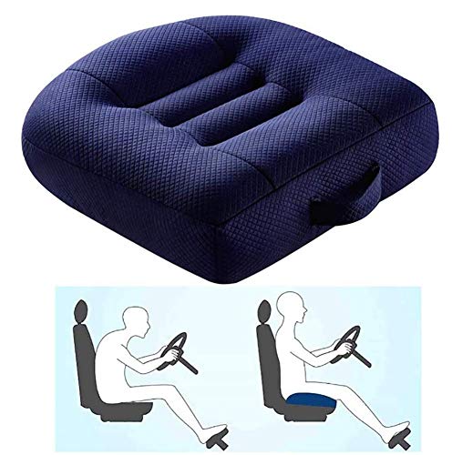 PeiBan Auto sitzerhöhung Erwachsene, sitzerhöhung Auto, ergonomisches komfortsitzkissen, für Bürostuhl und Auto, Stuhl-Sitzpolster für mehr Sitzkomfort (Blau) von PeiBan