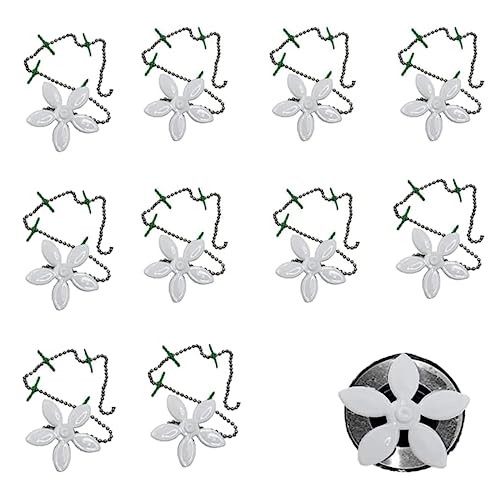 10 Stück Abfluss-Haarfänger, Blumen-Reinigungswerkzeug, Duschabflusssieb, Badezimmer-Abflusssieb, Haarfänger, Küchenreinigungswerkzeug, Abfluss-Haarentferner, Werkzeug zum Entfernen von von PeiDog