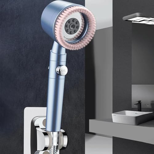 Duschkopf mit Massagebürste,Duschkopf mit Filter Hochdruck Handbrause mit Filtration,Integriertem PP - Filter,Ein - Klick - Wasserstopp,Gletscherblau - Design,SPA - Duscherlebnis Duschkopf mit Massagebürste,Duschkopf mit Filter Hochdruck Handbrause mit Filtration,Integriertem PP - Filter,Ein - Klick - Wasserstopp,Gletscherblau - Design,SPA - Duscherlebnis von Peiaw