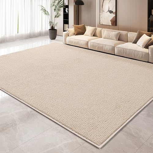 Home Teppich Wohnzimmer,Moderner Kuscheliger Wohnzimmer,Beige Weicher Teppich,Katzen - & Mensch - Freundlich,Leicht Zu Reinigen,Langlebig,Multifunktional Für Wohnzimmer,Kinderzimmer (80cm*120cm) von Peiaw