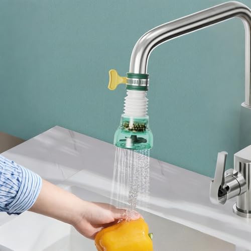 Wasserhahn Luftsprudler,Multifunktionaler Armaturenfilter,Falten/Teleskop/Biegen - Formveränderung,360 Grad Schwenkbarer Multifunktionaler Wassersparender für Küche/Bad Hahn Wasserhahn Luftsprudler,Multifunktionaler Armaturenfilter,Falten/Teleskop/Biegen - Formveränderung,360 Grad Schwenkbarer Multifunktionaler Wassersparender für Küche/Bad Hahn von Peiaw