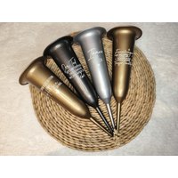 Steckvase Glitzer Gold Silber Anthrazit Grabgesteck Grabschmuck Beerdigung Friedhof Grabdeko Trauer Gedenken Vase Sternenkind von Peierninchen
