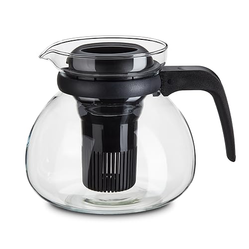 Peill+Putzler Germany Glaskanne mit Kunststoffsieb & -Deckel, 1,5 Liter Fassvermögen, Teekanne aus hitzebeständigen Borosilikatglas, Teezubereiter, spühlmaschinengeeignet Peill+Putzler Germany Glaskanne mit Kunststoffsieb & -Deckel, 1,5 Liter Fassvermögen, Teekanne aus hitzebeständigen Borosilikatglas, Teezubereiter, spühlmaschinengeeignet von Peill+Putzler Germany