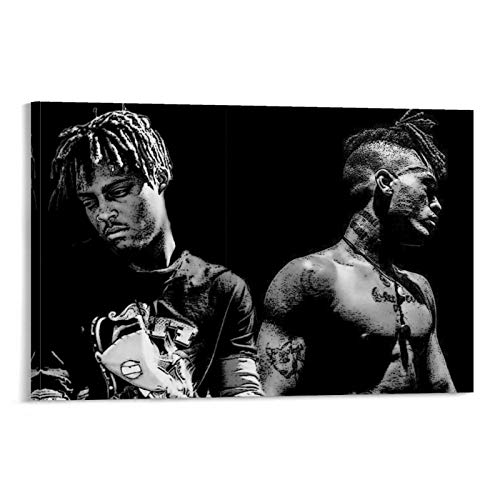 Kunstdruck auf Leinwand, Motiv: Rapper Juice WRLD XXXTENTACION LEGENDS (40 x 60 cm) von Peinima