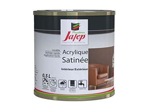 Peintures Jafep 021824331 Acrylique Satinée, Betongrau, 0,5 l von JAFEP