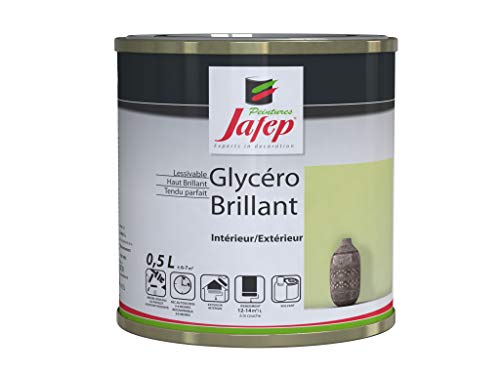 Peintures Jafep 035308332 Glycerro glänzend, Schwarz, 2,5 l von Peintures Jafep