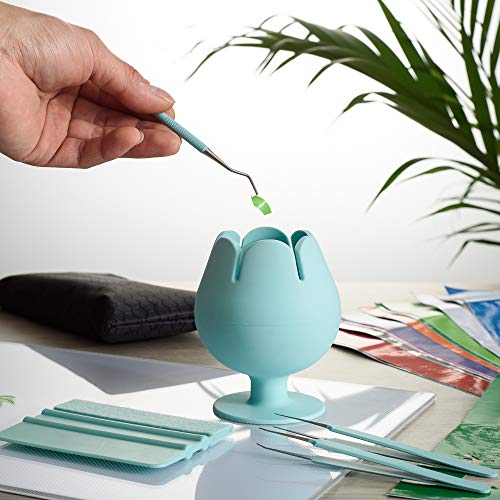 Peirich Saug-Vinyl-Unkrautschrottsammler, weinbecherförmiger Organizer für Cricut-Werkzeuge und -Zubehör (Minzgrün) von Peirich