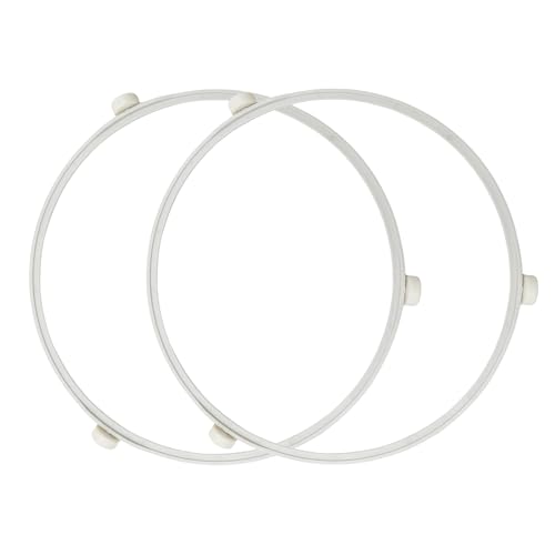 2 Stück WB06X10705 Mikrowellen-Drehteller-Ring für GE-Mikrowellen, Mikrowellen-Rollring, Glasplatten-Tablett-Halterung von Peixiong