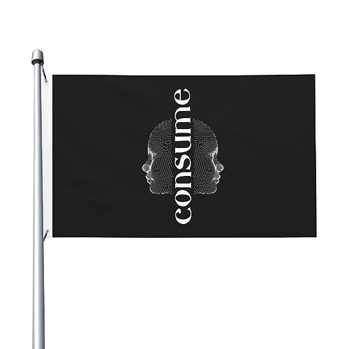 Konsumieren Sie moderne Flaggen, 3 x 5 Fuß, doppelseitig, langlebiges Dekorationsbanner für den Außenbereich, Innenhöfe, Polyester-Flaggen von Peiyeety