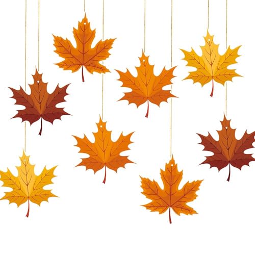 Herbst-Dekorationen, hängende Wirbel, Herbstdekoration, Deckenwirbel, orangefarbene Ahornblätter, hängende Wirbel, Luftschlangen, Erntedankfest, Herbstdekorationen für Herbst, Heimdekoration Herbst-Dekorationen, hängende Wirbel, Herbstdekoration, Deckenwirbel, orangefarbene Ahornblätter, hängende Wirbel, Luftschlangen, Erntedankfest, Herbstdekorationen für Herbst, Heimdekoration von Pejlnd