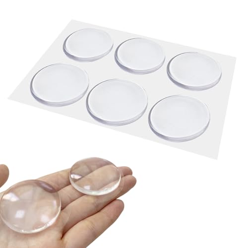 Türstopper Wand Selbstklebend Transparent - 6 Stück Gummipuffer Selbstklebend,Türstopper Transparent 40mm für Wandschutz Türschutz,Türpuffer Wand für Türanschlag Türgriffschutz Türklinken Stopper von Pejlnd