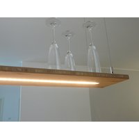 Hängelampe Bambus 80 cm Led-Licht 2700 Lumen von PekaIdeen