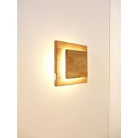 Wandleuchte Led Holzlampe Eiche Geölt 20 X cm von PekaIdeen